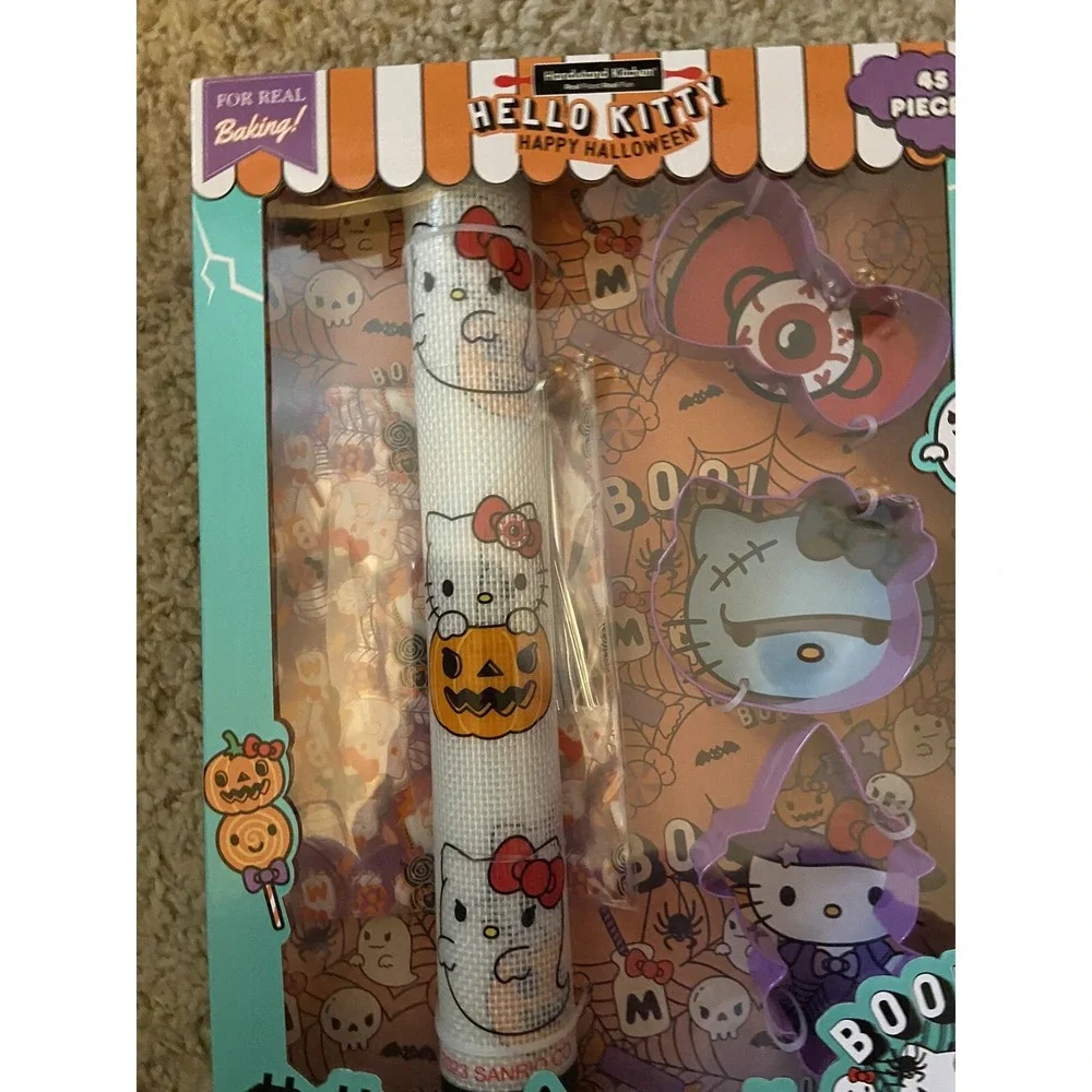 Hello Kitty Happy Halloween 45 Piece Cookie Baking Set NIB Sanrio